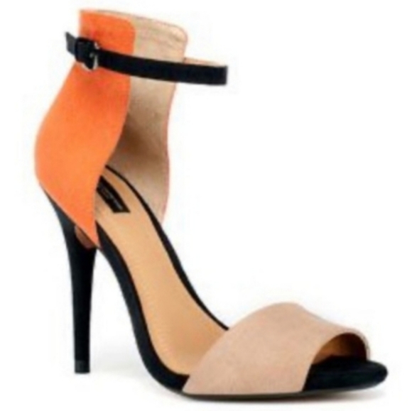 Zara Shoes - Zara collection suede heels 39 4in heels